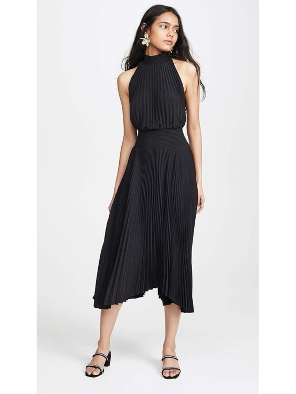 A.L.C. Black Renzo Sleeveless Midi Dress 12